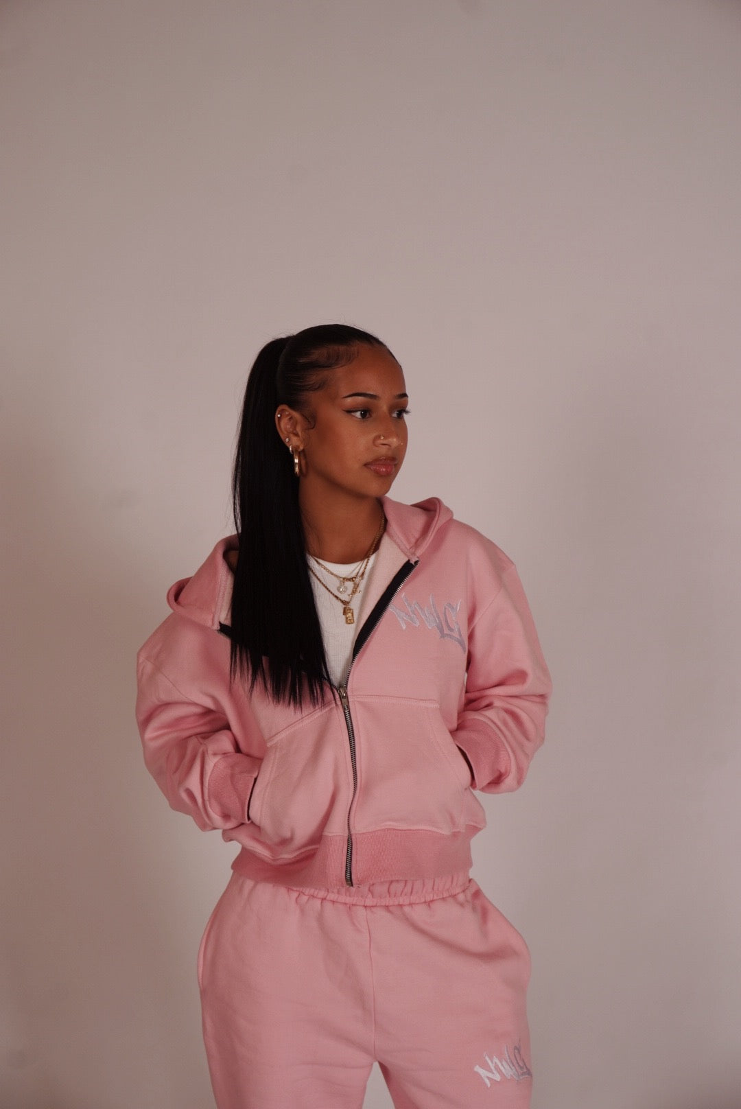 Pink tracksuit
